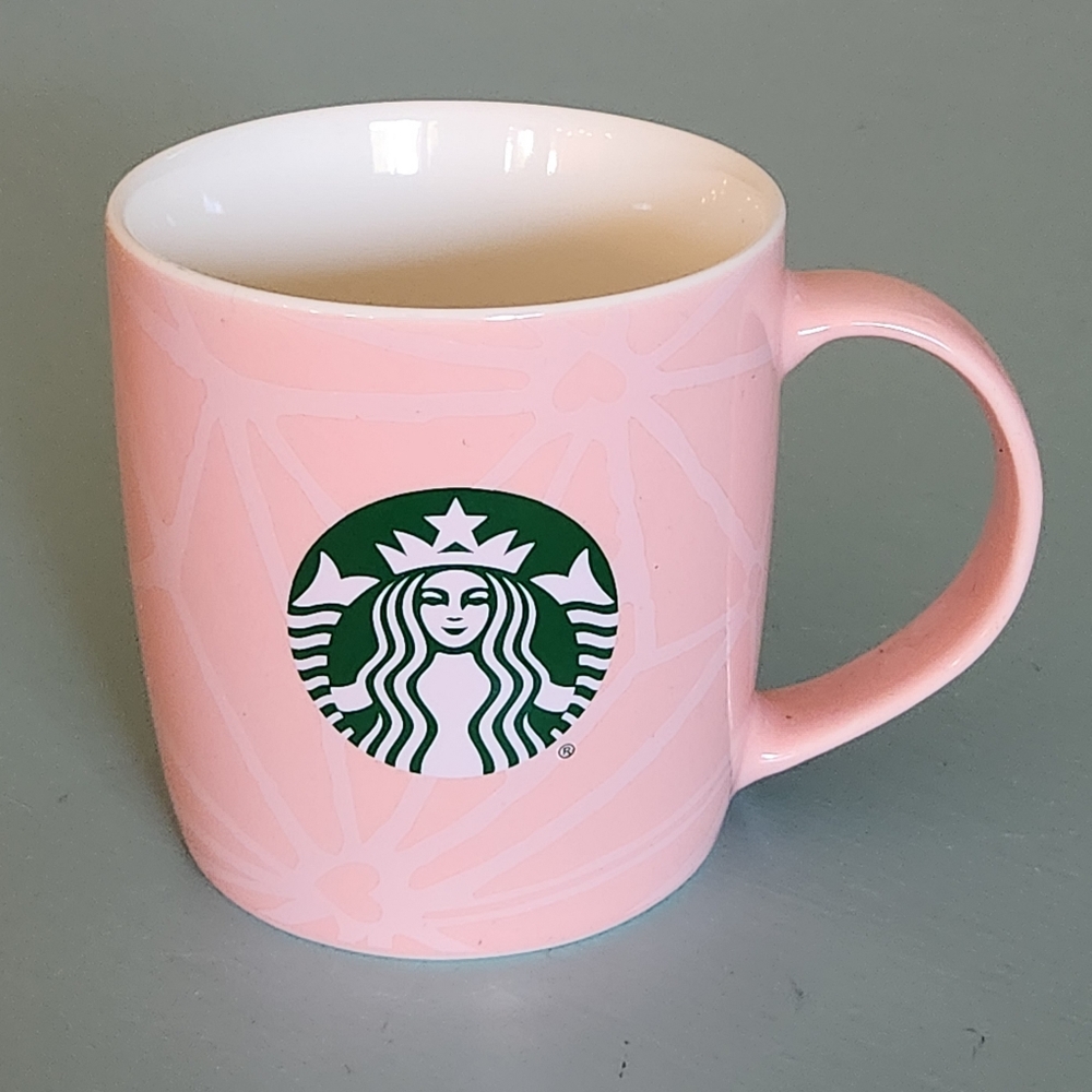 Starbucks Pink Retro Mermaid Logo Mug